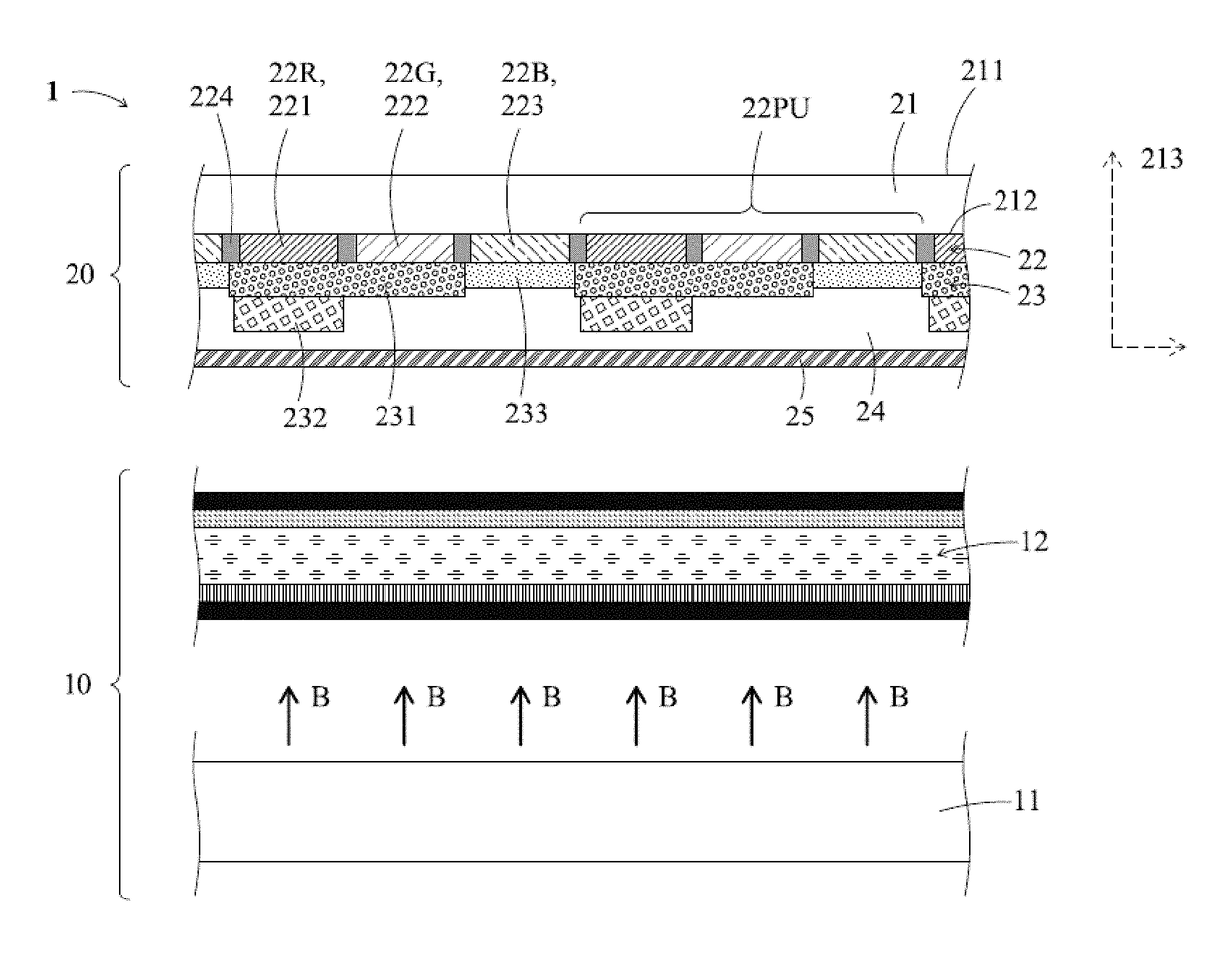 Photoluminescent display device and method for manufacturing the same