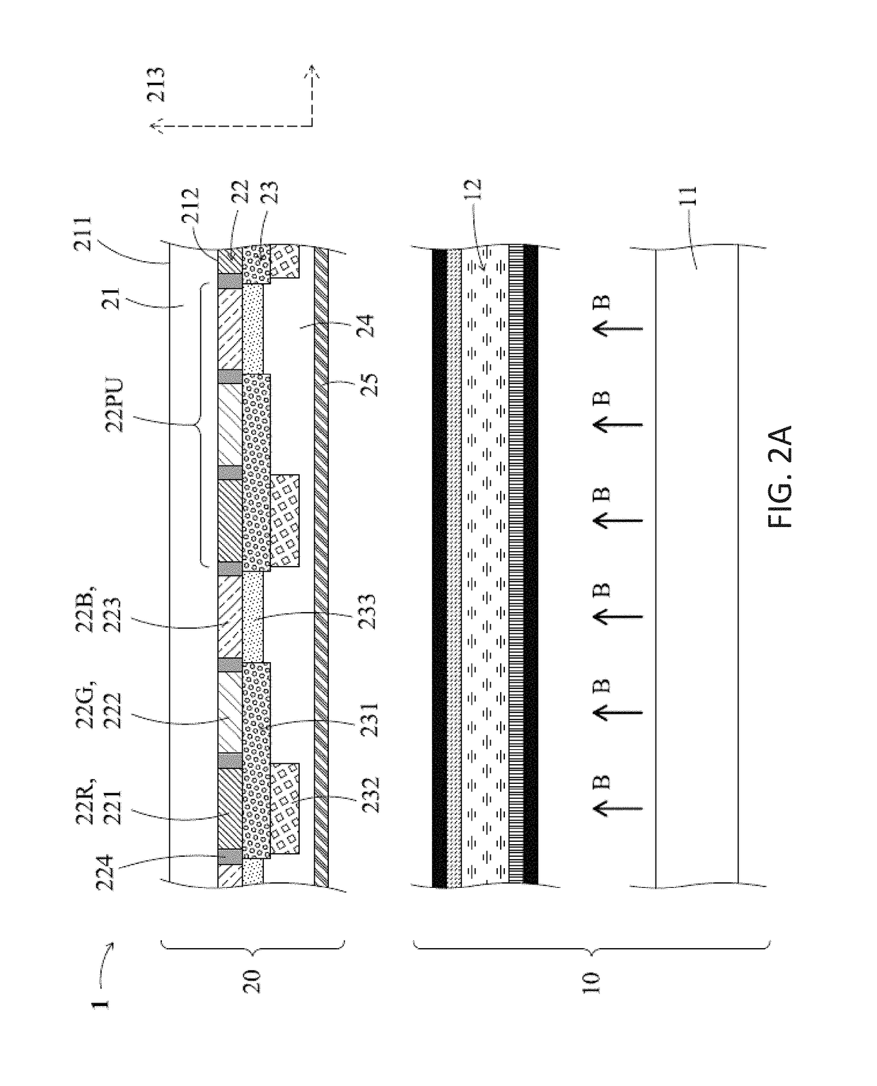 Photoluminescent display device and method for manufacturing the same