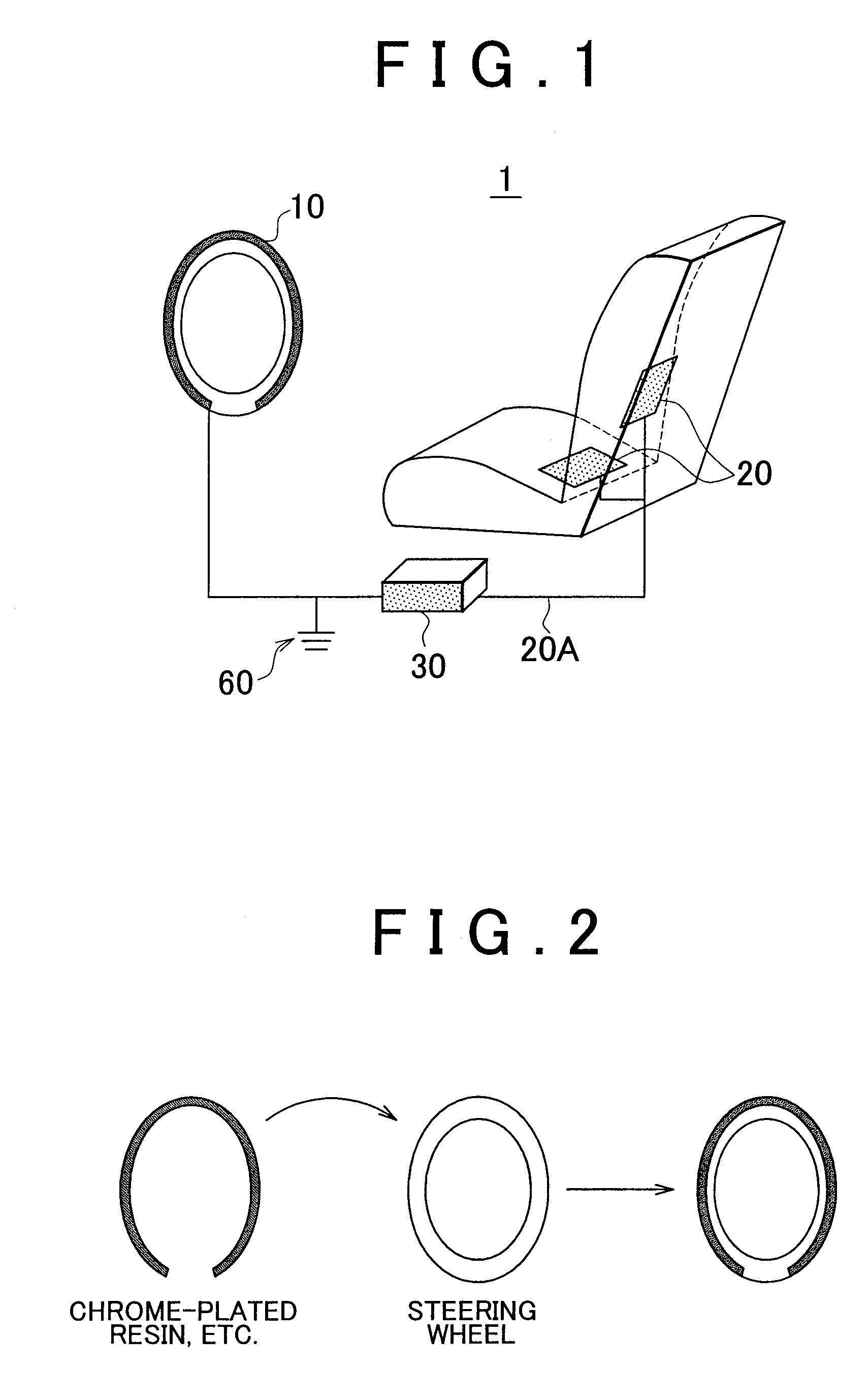 In-vehicle electrocardiograph device and vehicle