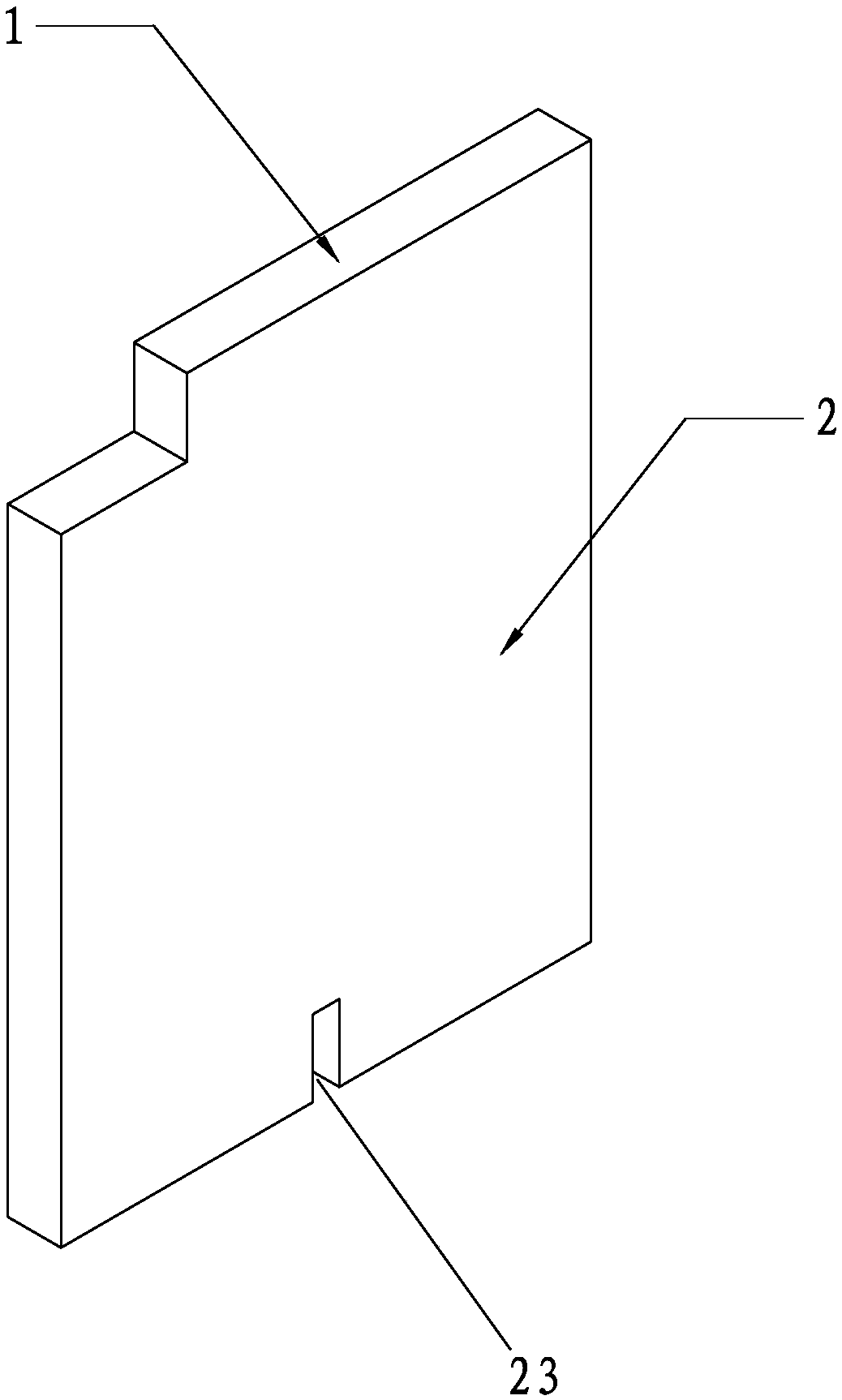 Prefabricated concrete superposed beam composite interior wall