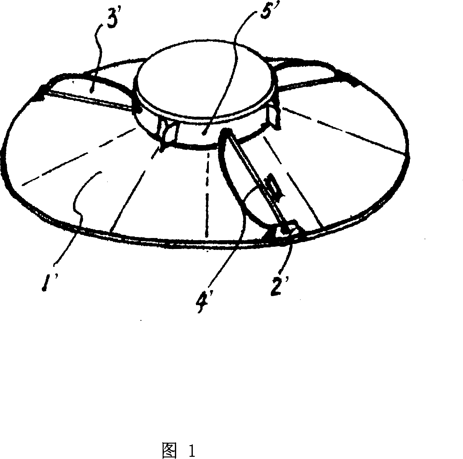 Assembling structure of hung vertical rippled wheel