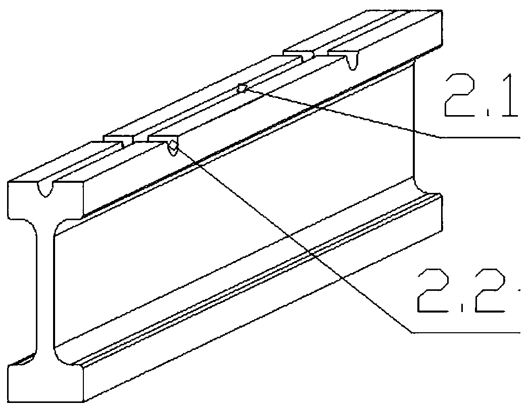 Post-cast strip blocking brick structure and construction method thereof