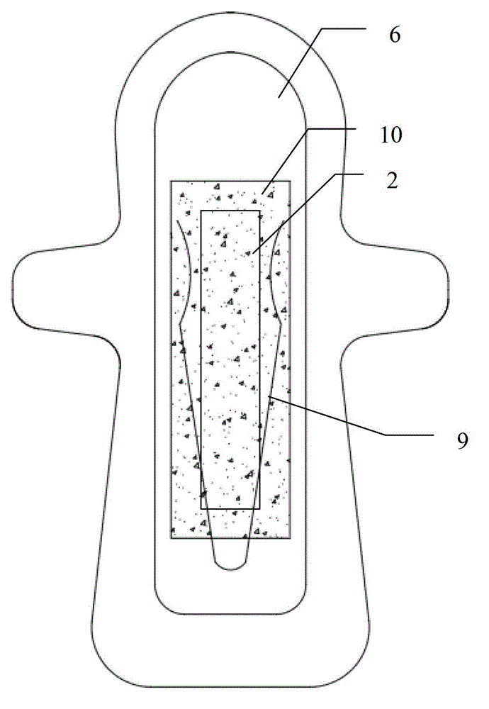 Antibacterial sanitary towel