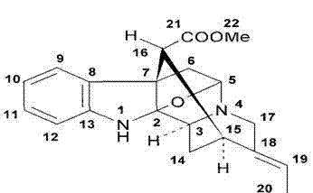 Method for preparing picrinine