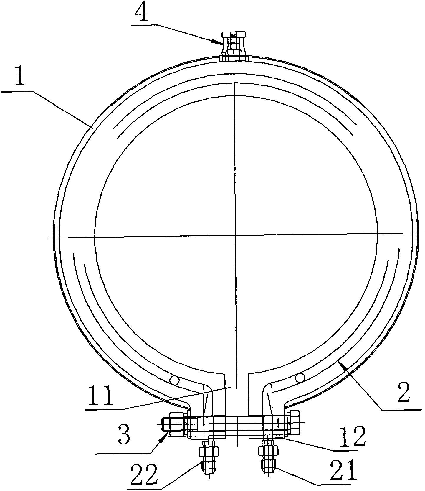 Water-cooled heater