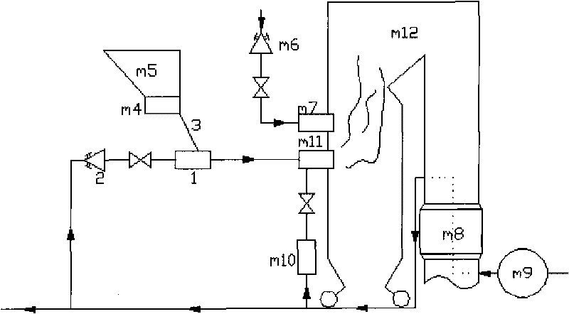 Adjustable air and powder mixer