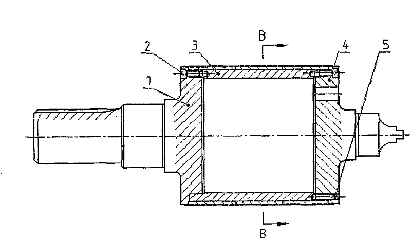 A low carbon steel hollow tube rotor structure for permanent magnet motor