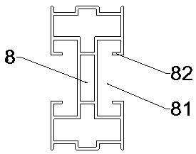 Installation structure of hanging type roof plate