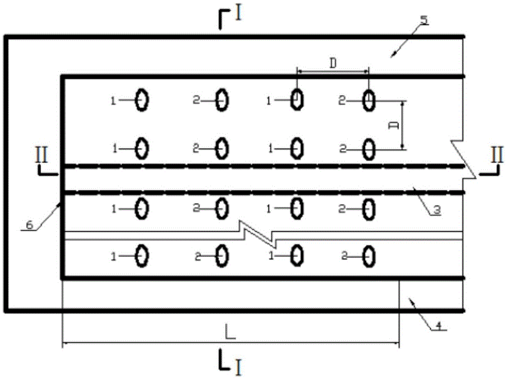 Method for promoting gas extraction and working face dust fall by injecting water at intervals in drilling holes