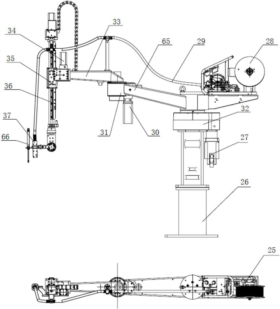 A kind of guardrail welding equipment