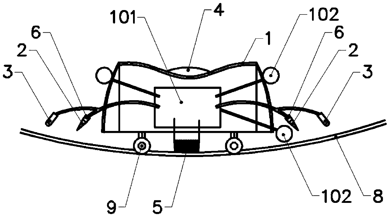 Line patrol robot troubleshooting and self-checking data acquisition method