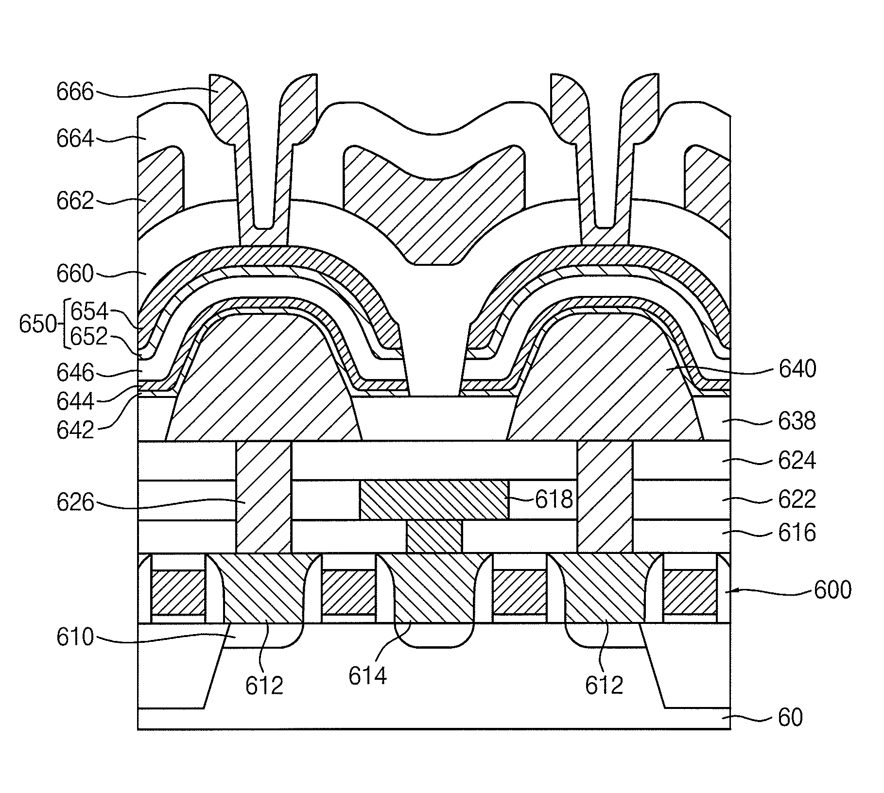 Capacitor, method of manufacturing a capacitor and method of manufacturing a semiconductor device