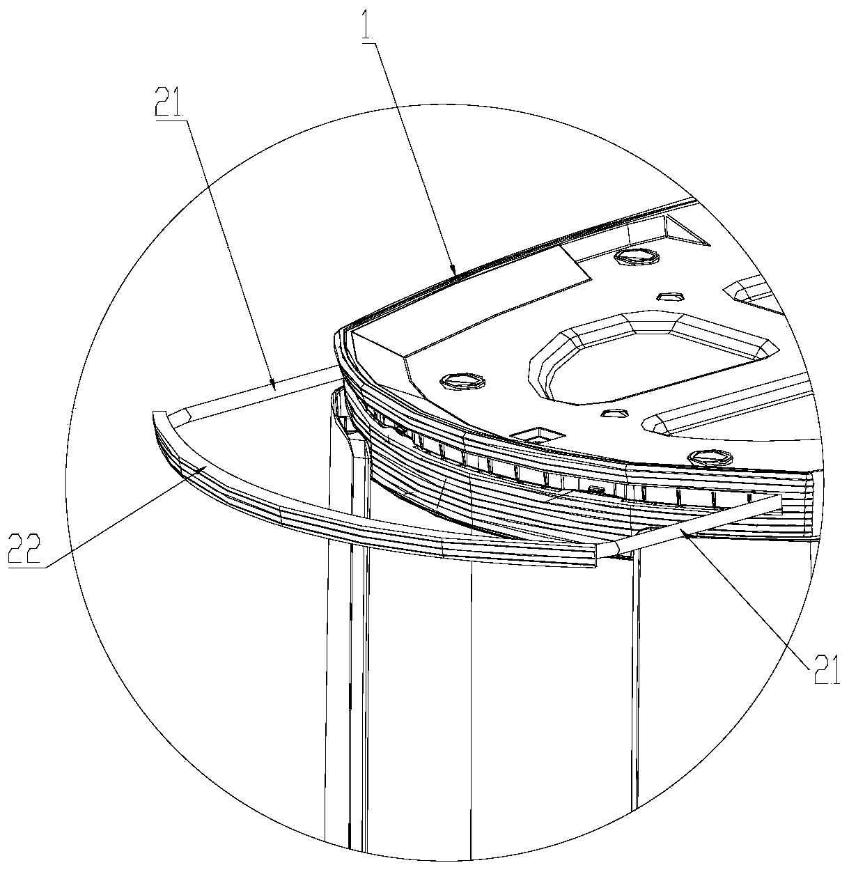 Air conditioner top cover device and air conditioner