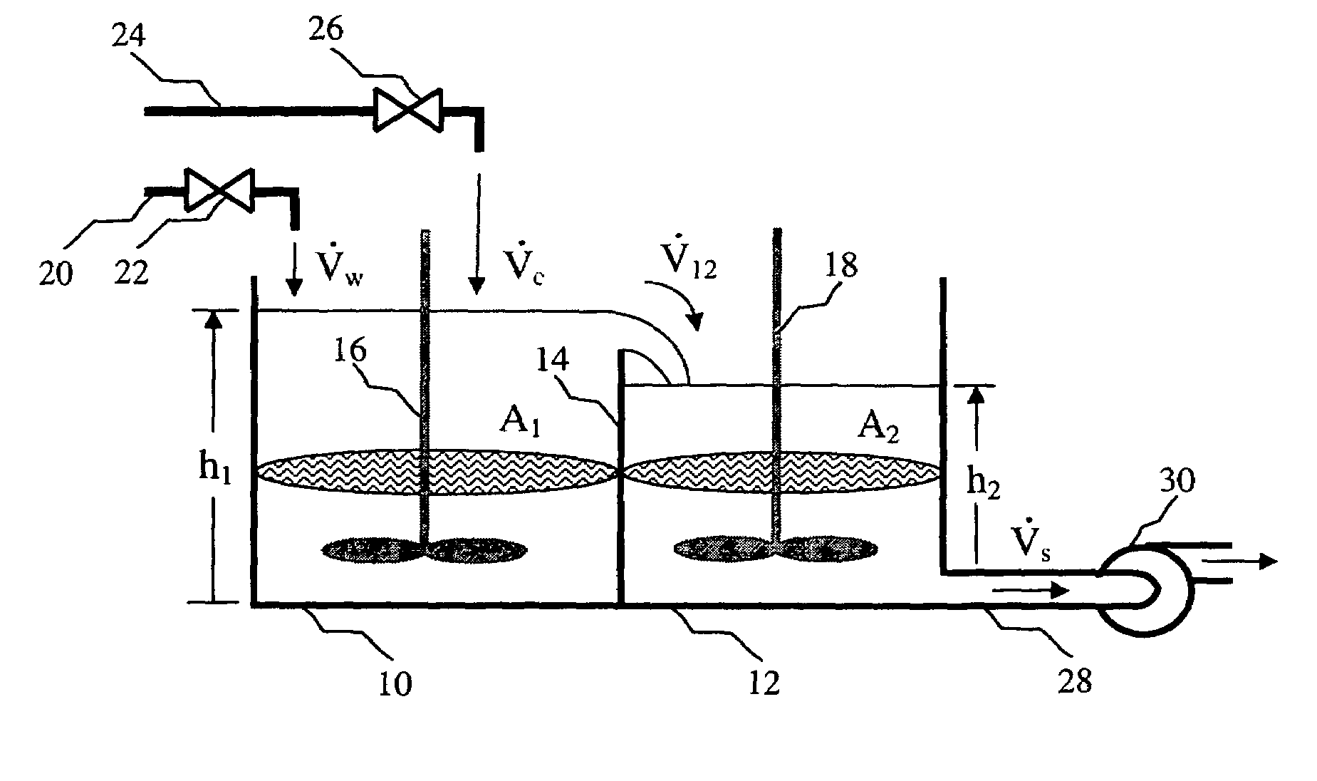 Methods for determining a volumetric ratio of a material to the total materials in a mixing vessel