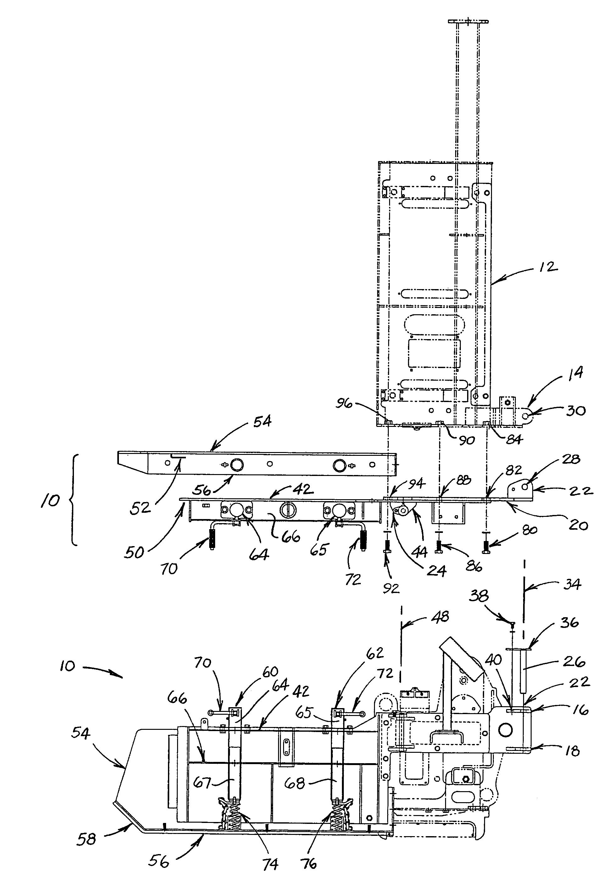 Folding end gate for screed assembly