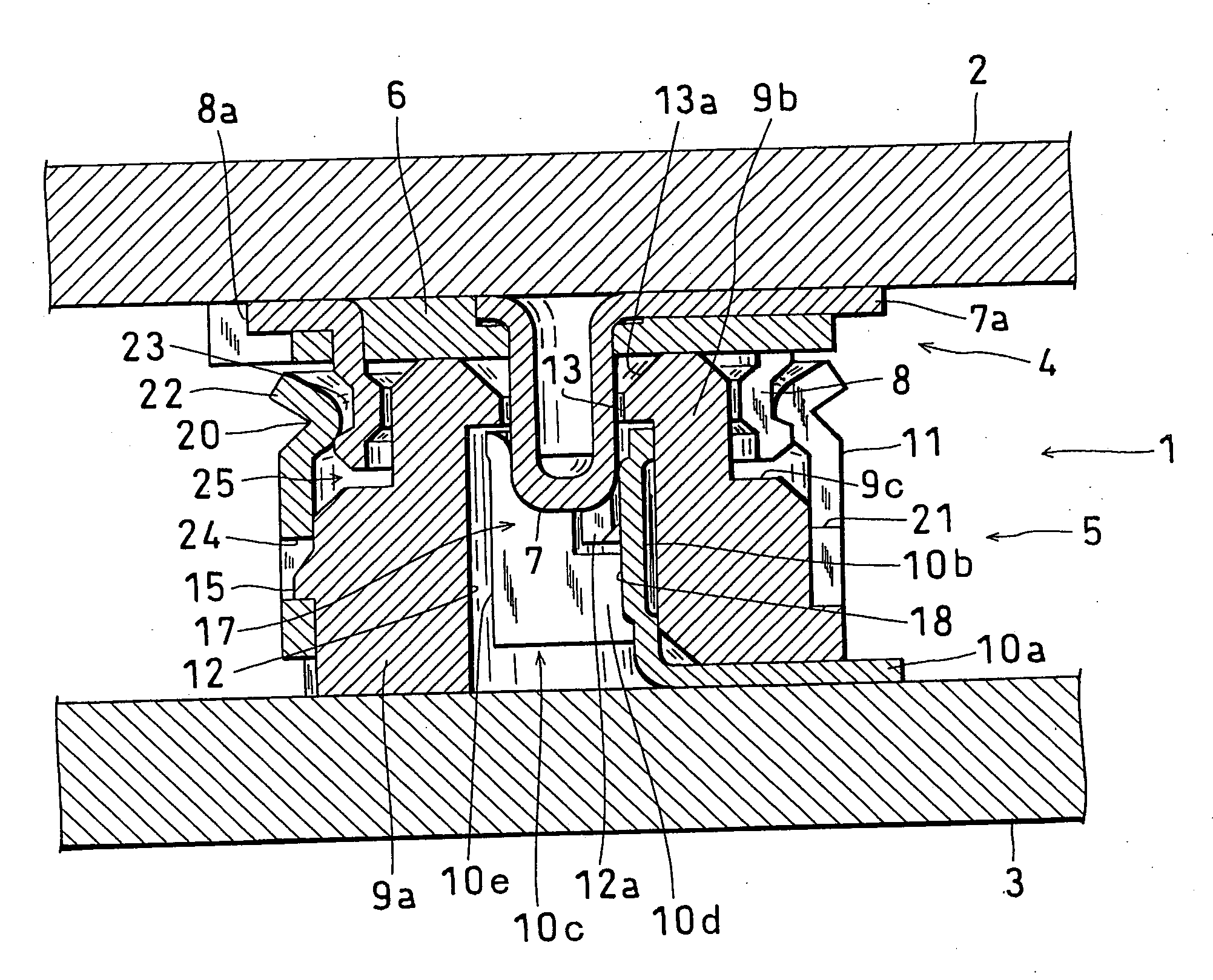 Coaxial connector for board-to-board connection