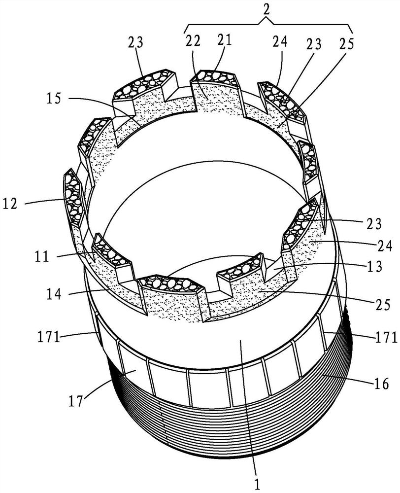 Diamond drill bit with splayed convergent alternate waterways