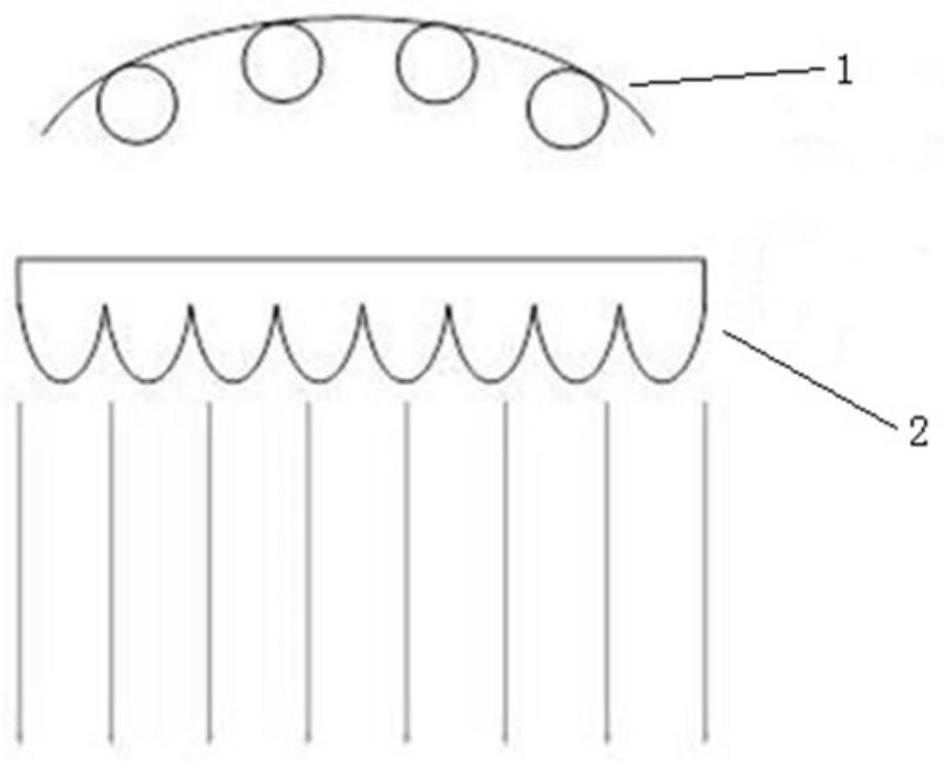 Mask alignment photoetching machine based on UV-LED area array type light source