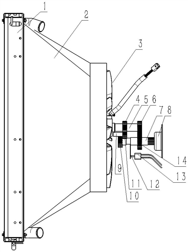 Automatic cleaning system and method for radiator of off-road vehicle