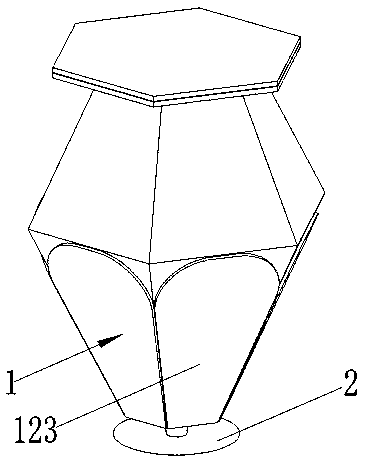 A deformable lamp driven by a parallel pendulum slider mechanism