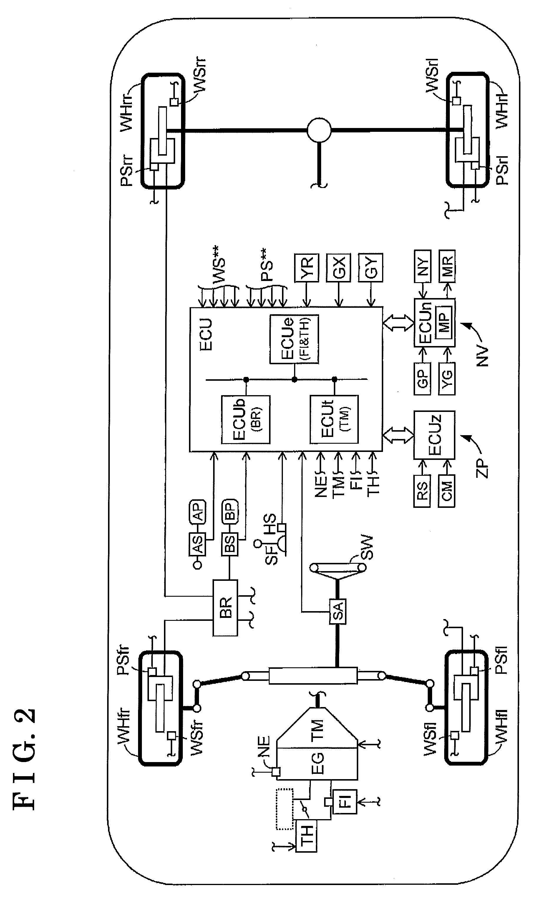 Motion control device for vehicle