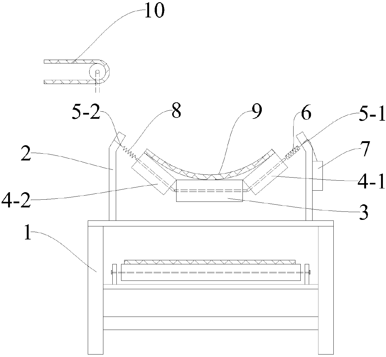 Coal piling preventing early warning protection device for belt conveyor