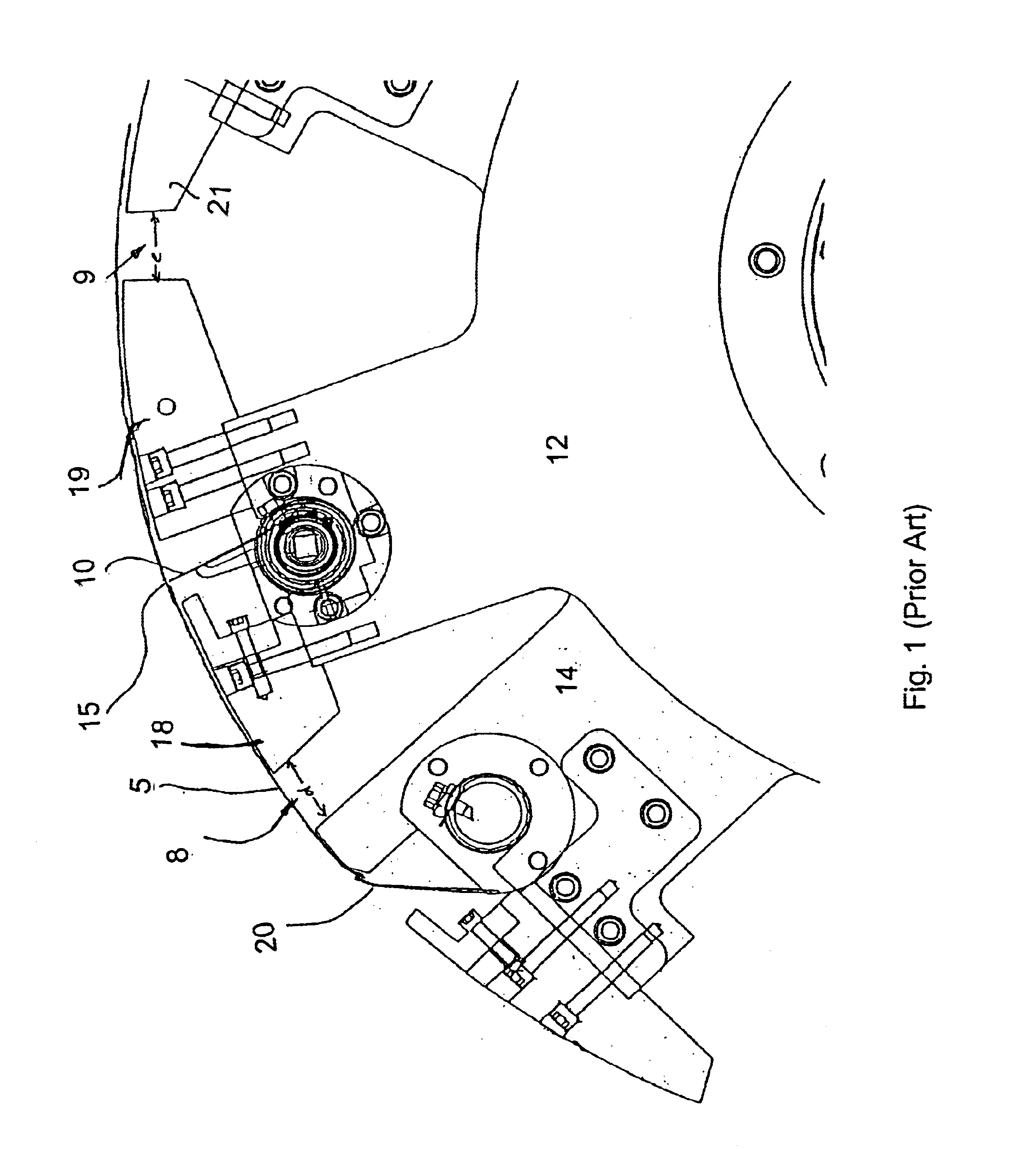 Folder cylinder with support plate