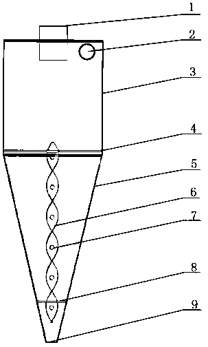 Cyclone separator for natural gas hydrate exploitation silt