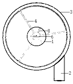 Cyclone separator for natural gas hydrate exploitation silt