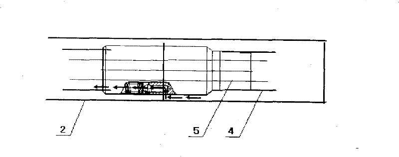 Same-well production technique column for low-permeation horizontal well