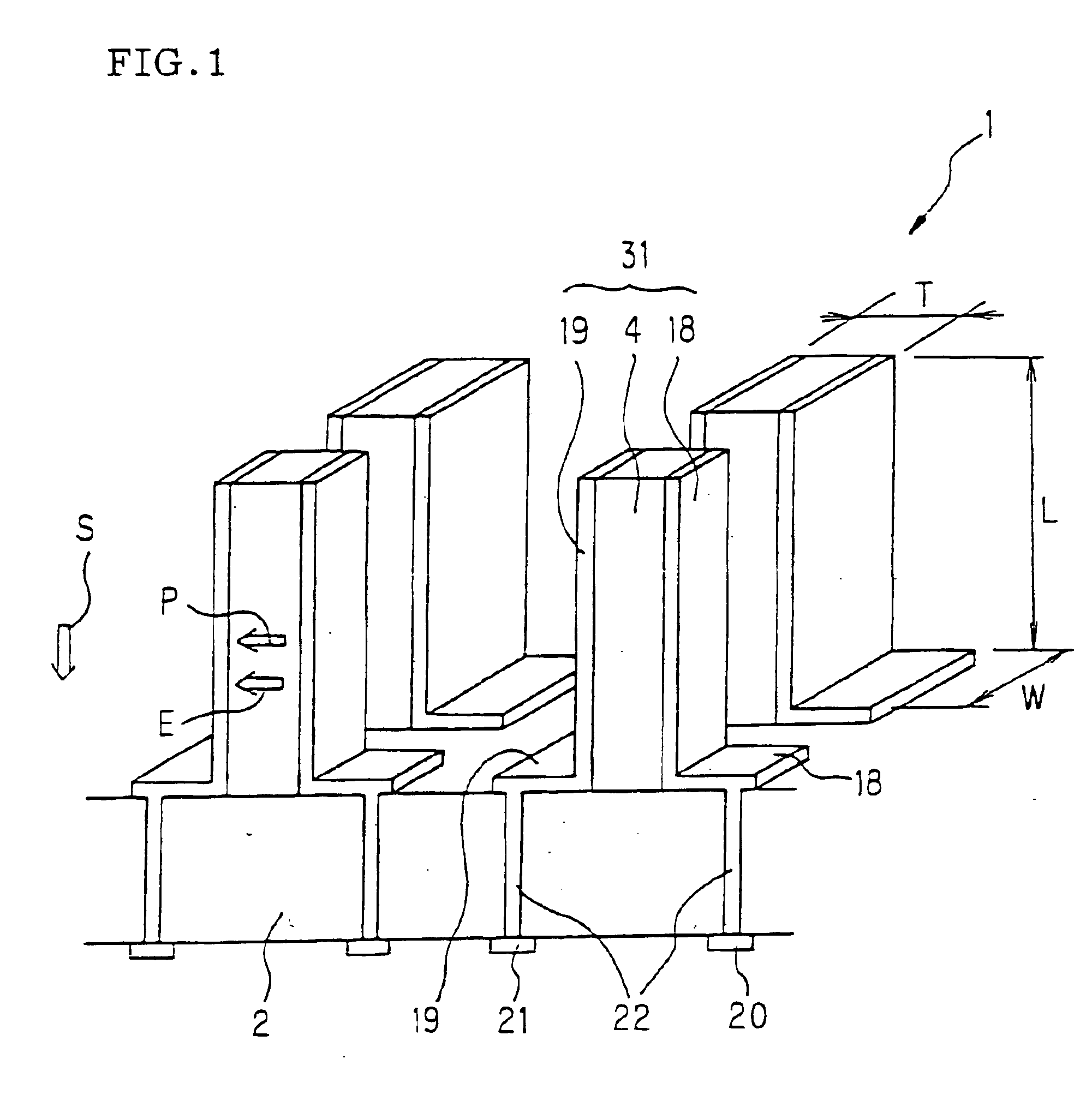 Matrix type actuator