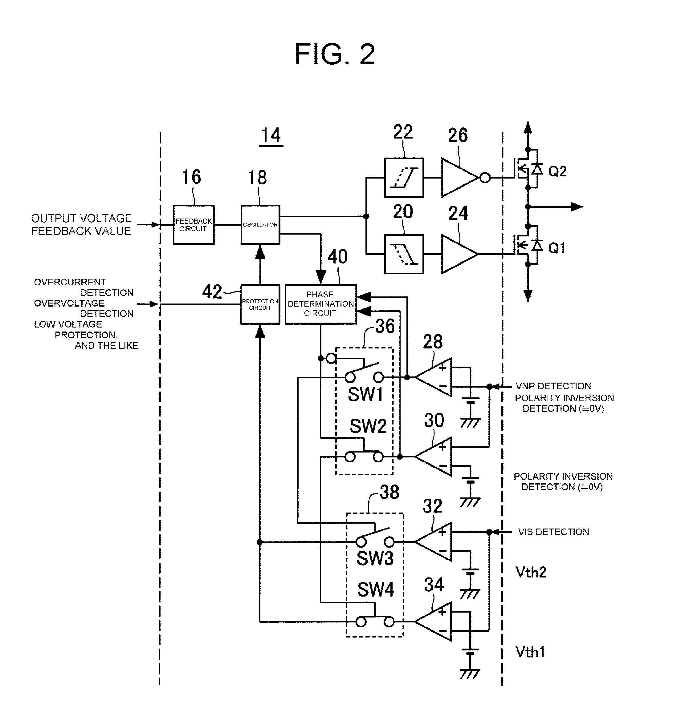 Resonant switching power supply device