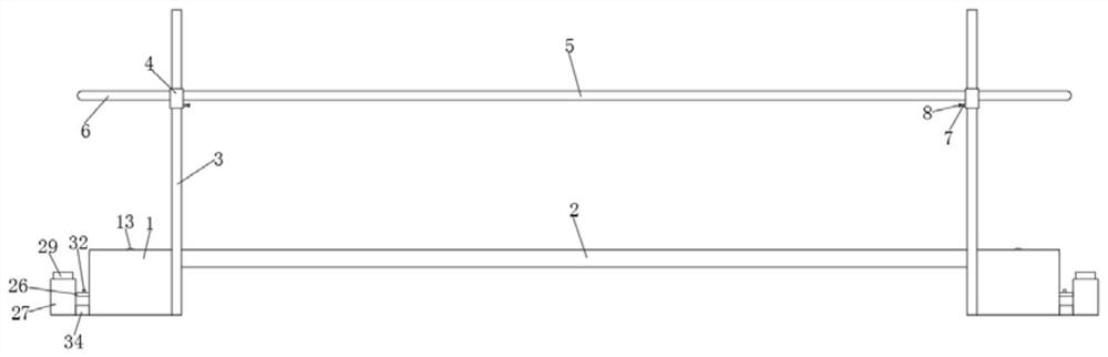 An auxiliary medical device for postoperative leg rehabilitation