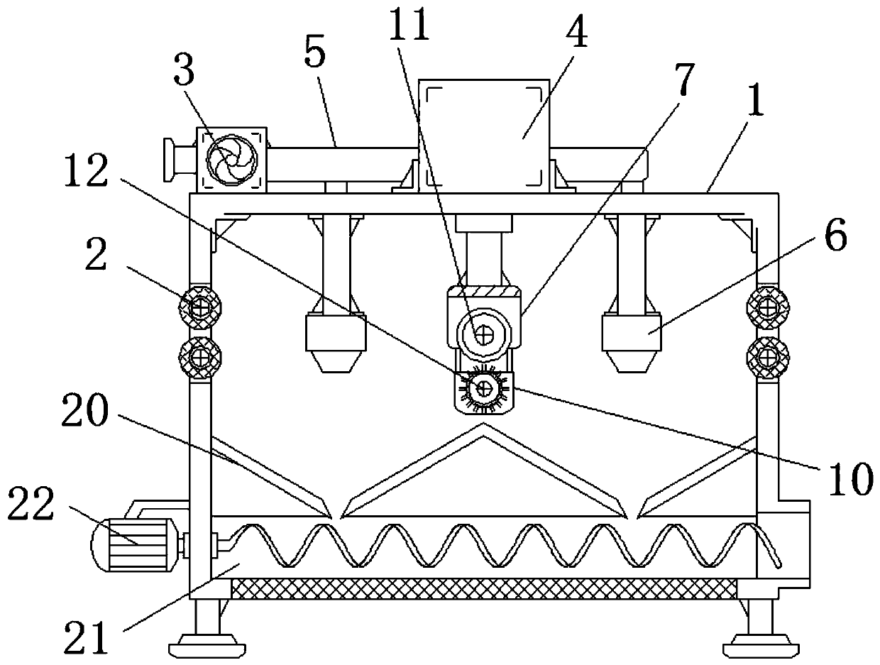 Yarn combing and impurity removing mechanism for textile machine that facilitates collection of impurities