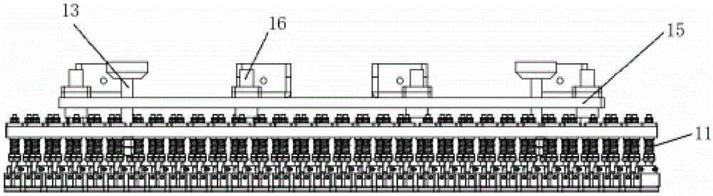 Pressing block mechanism of abrasive-belt grinding machine