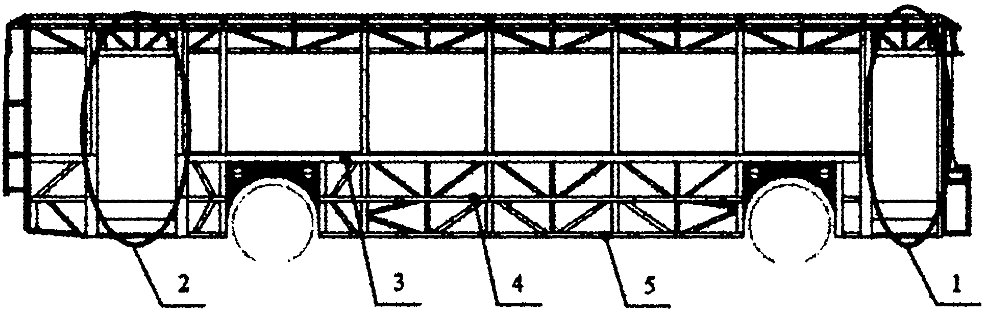 Car body structure of full-loaded purely electrical passenger car