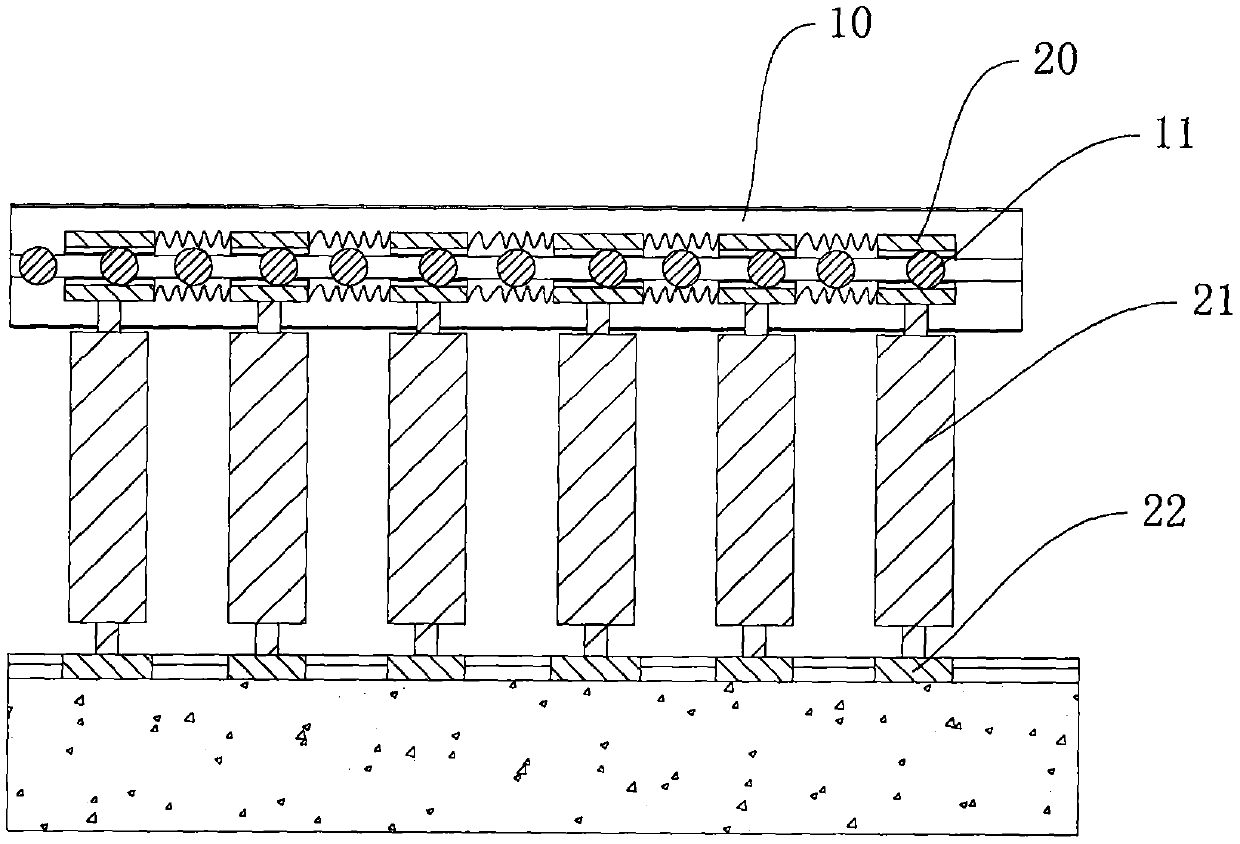 Anti-collision guardrail with buffering function