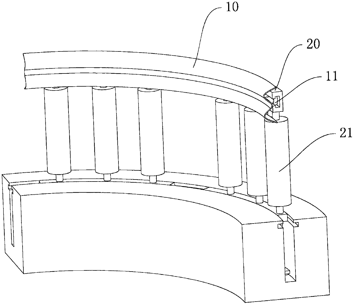 Anti-collision guardrail with buffering function