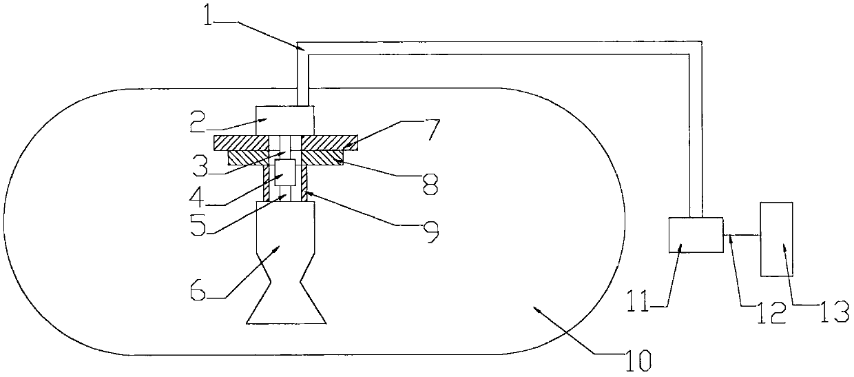 Rocket engine main thrust vacuum field calibration system