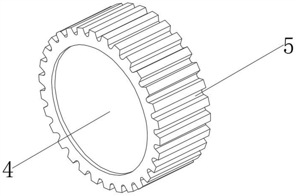 Mining cableway rope supporting wheel