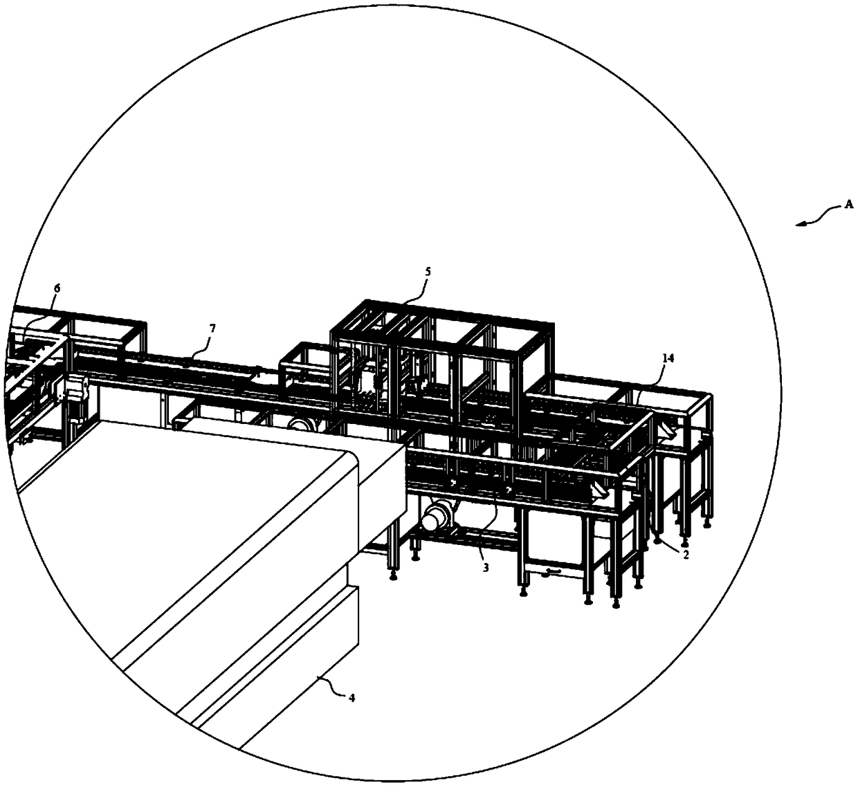 Lithium battery material cyclic conveying device and production technology thereof