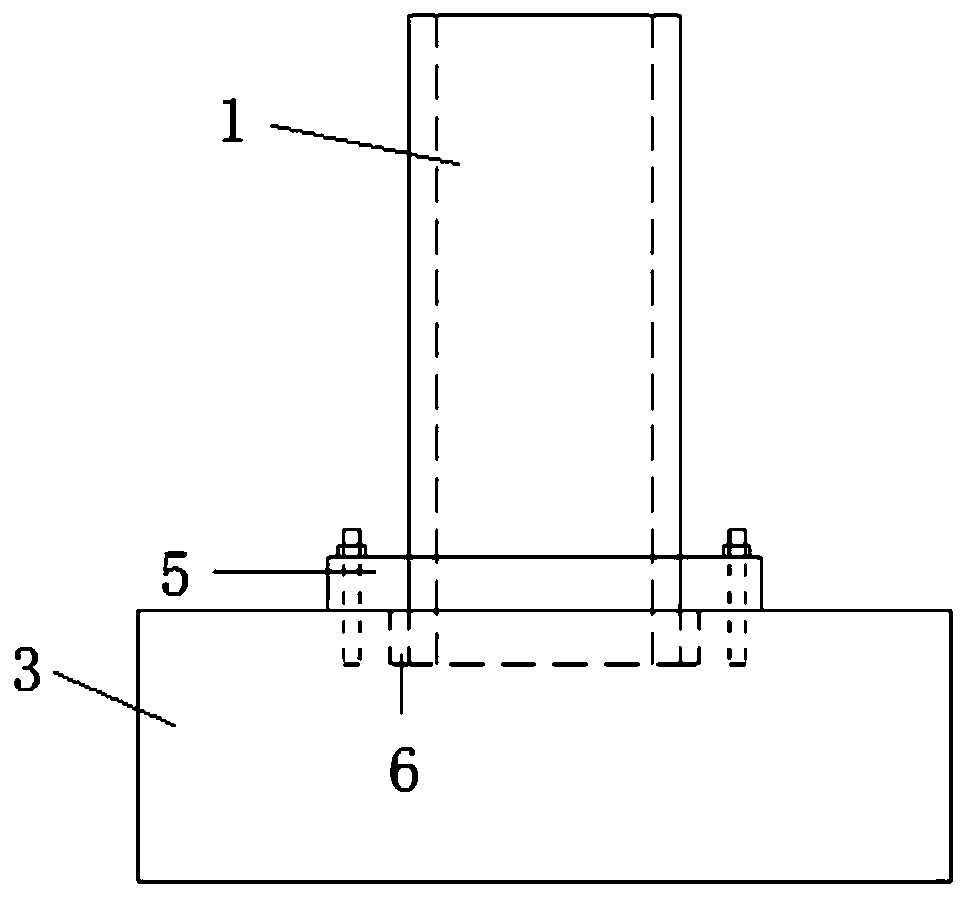 Combined anti-seismic pier column and template-free construction method thereof