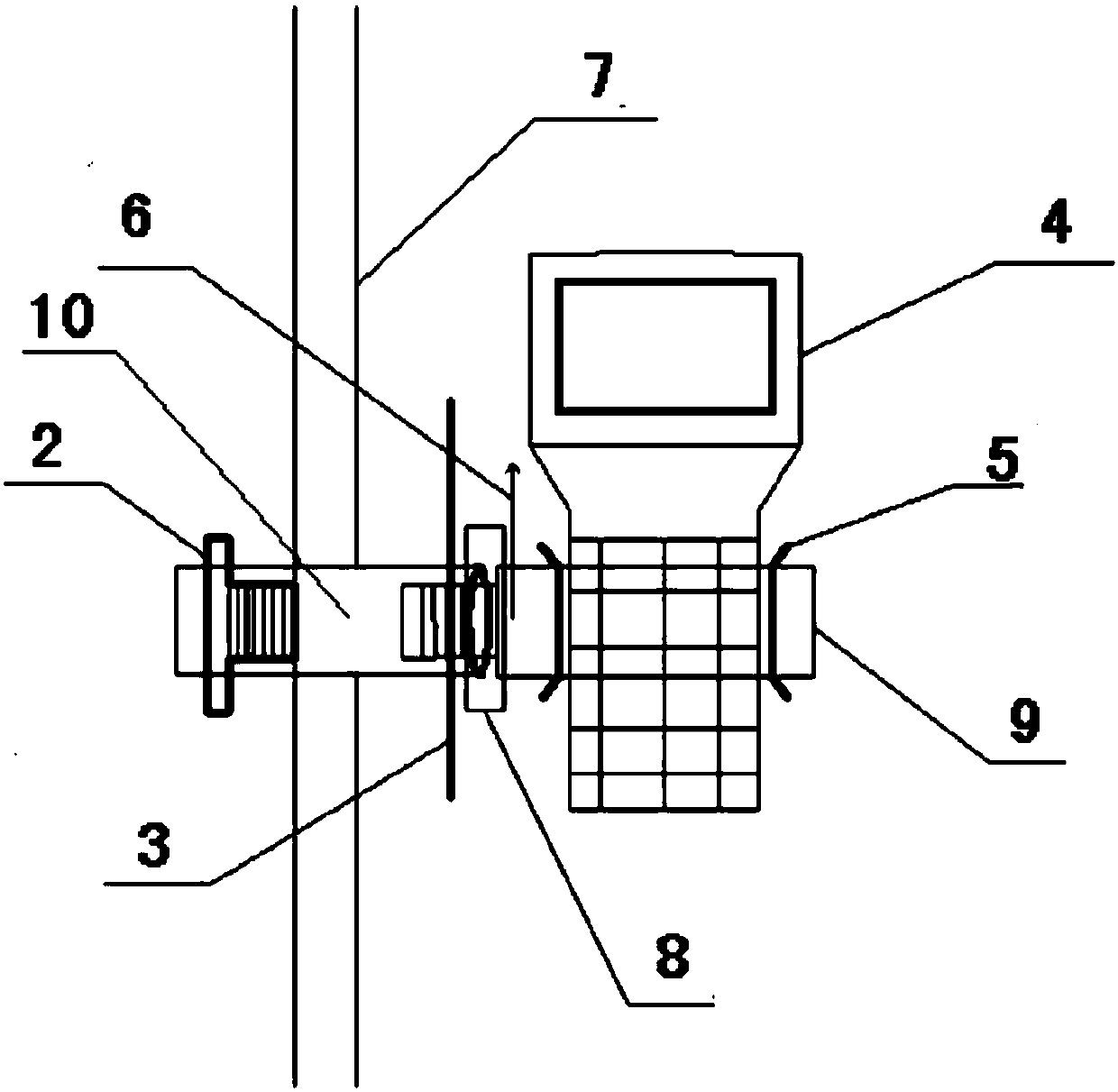 Coordinate measuring method and device of GPS-RTK satellite-signal-free point