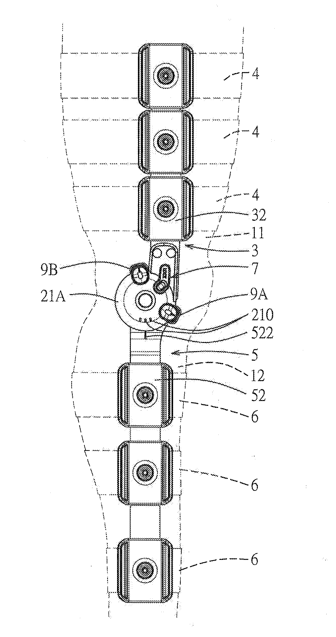 Hinge for an orthopedic brace