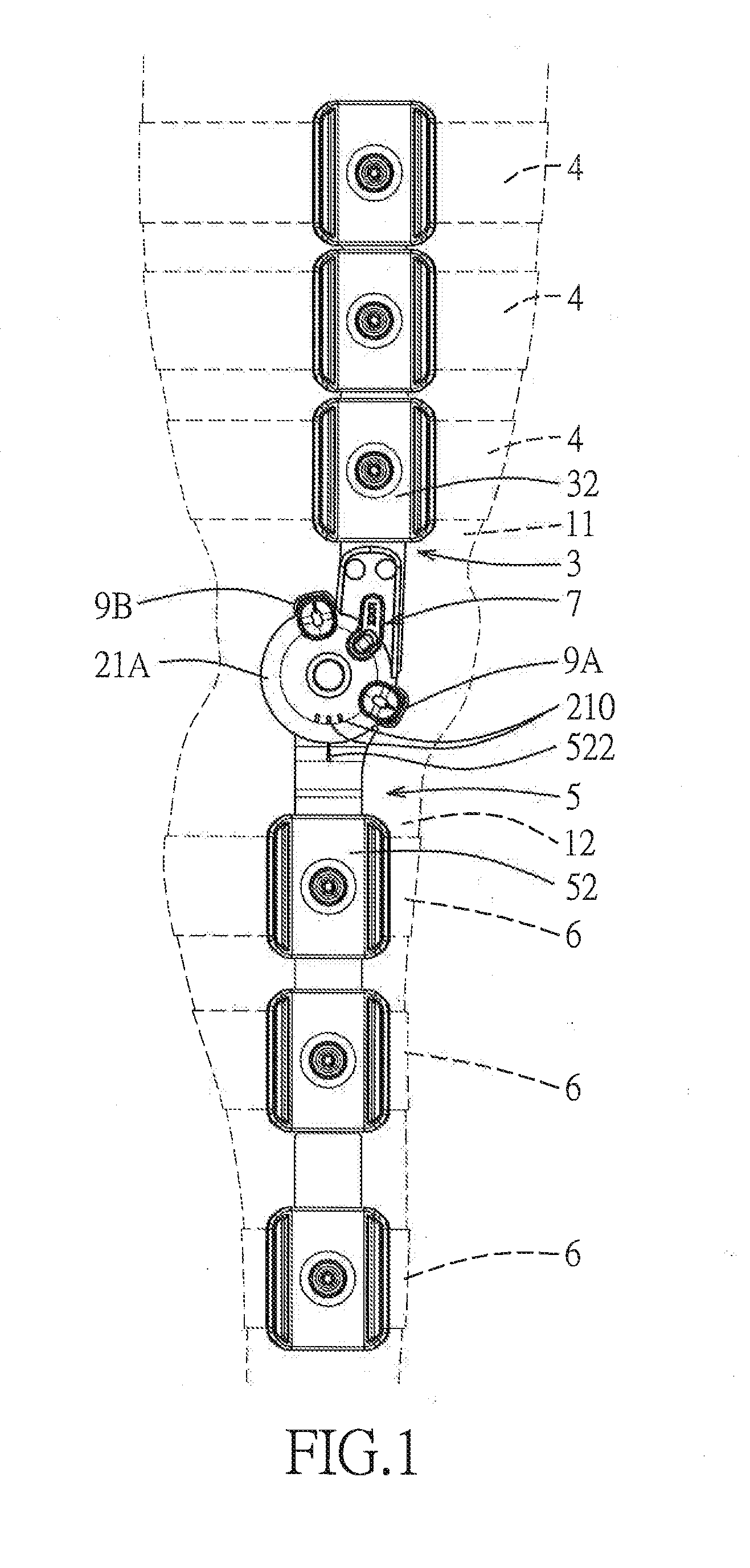 Hinge for an orthopedic brace