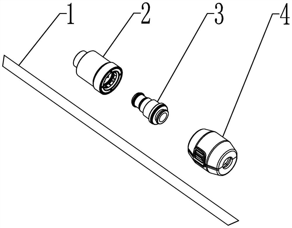 Drawing clamping stop mechanism and water outlet device