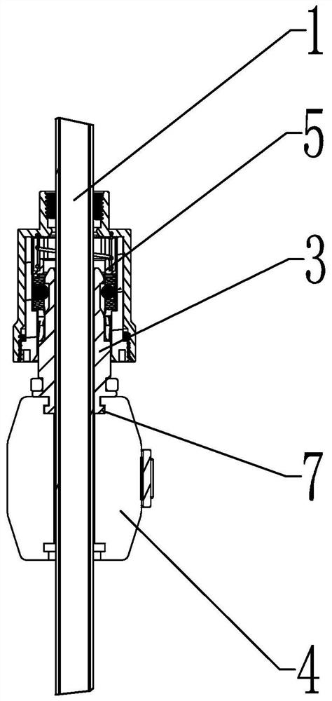 Drawing clamping stop mechanism and water outlet device