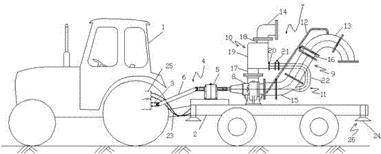 Movable type self-priming water pump device