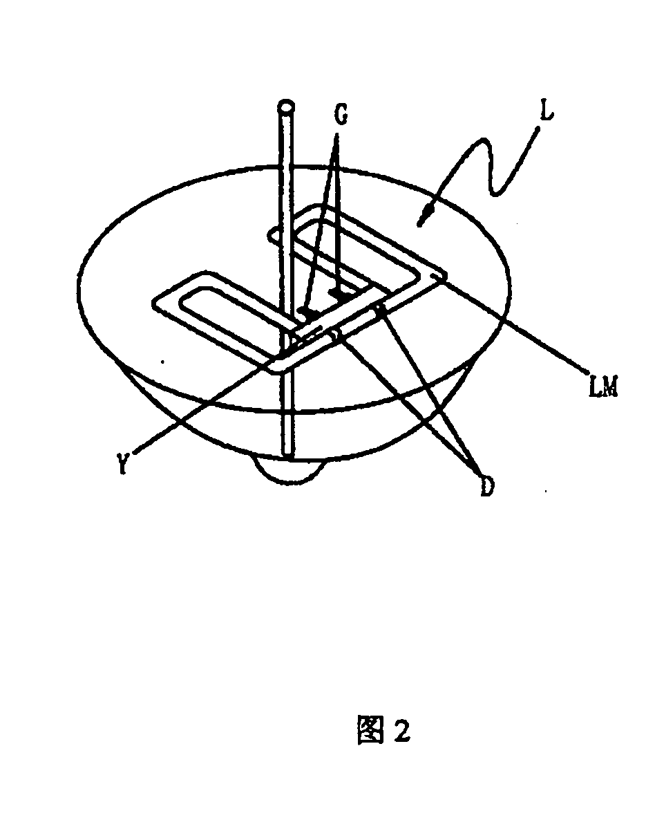 Eccentric planar fluorescent tube