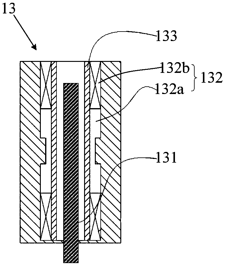 Damping device and transporting system